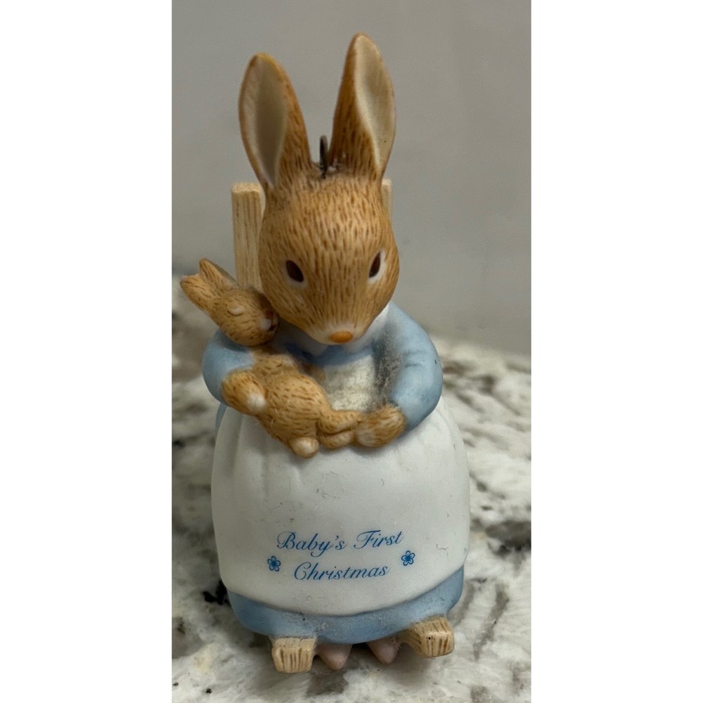 Hallmark Baby's First Christmas 1996 Beatrix Potter Ornament‎ Vintage